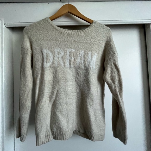 Furry Dream Sweater Oatmeal color - Picture 2 of 4